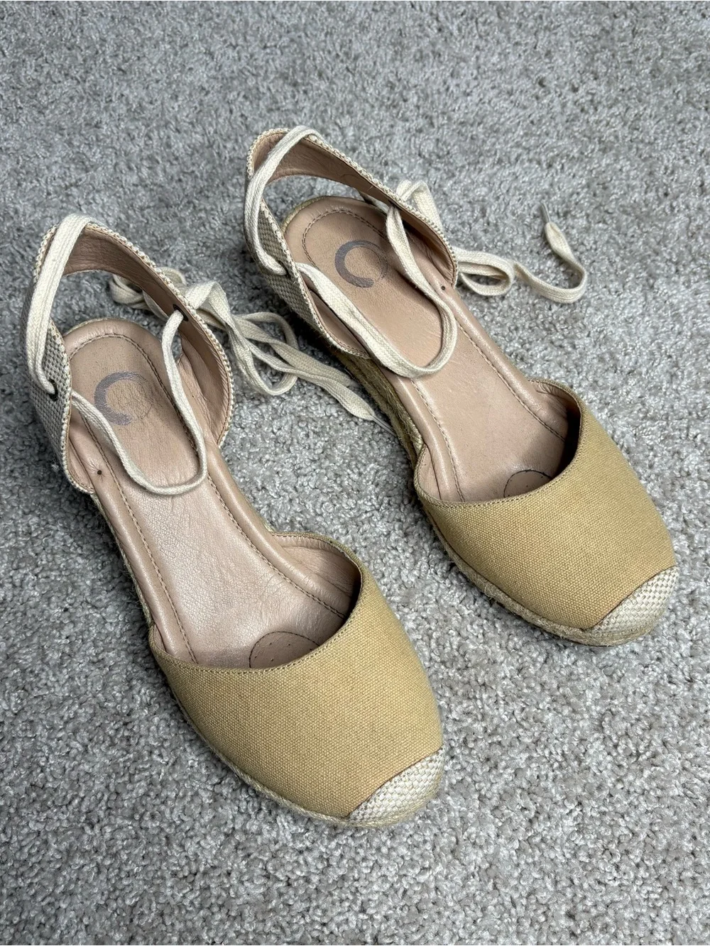 Journee Collection Monte Espadrille Wedge Sandals in Canvas